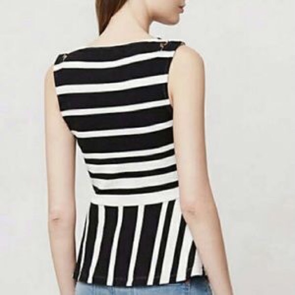 Anthro Postmark Antonia Striped Sleeveless Top - Picture 7 of 9